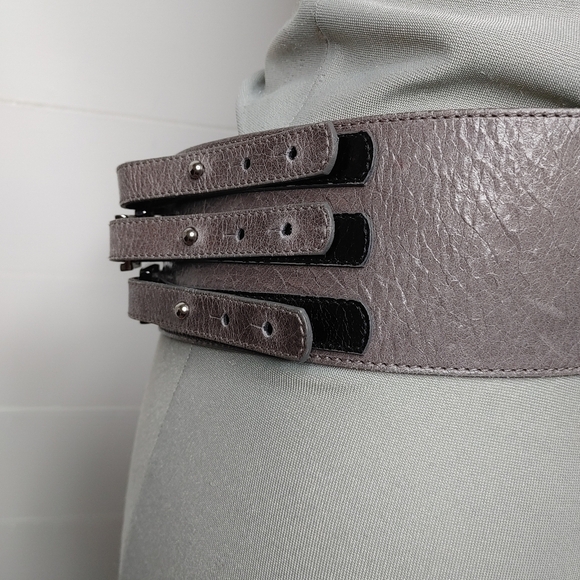 MARC Cain leather triple strap belt - Picture 7 of 15